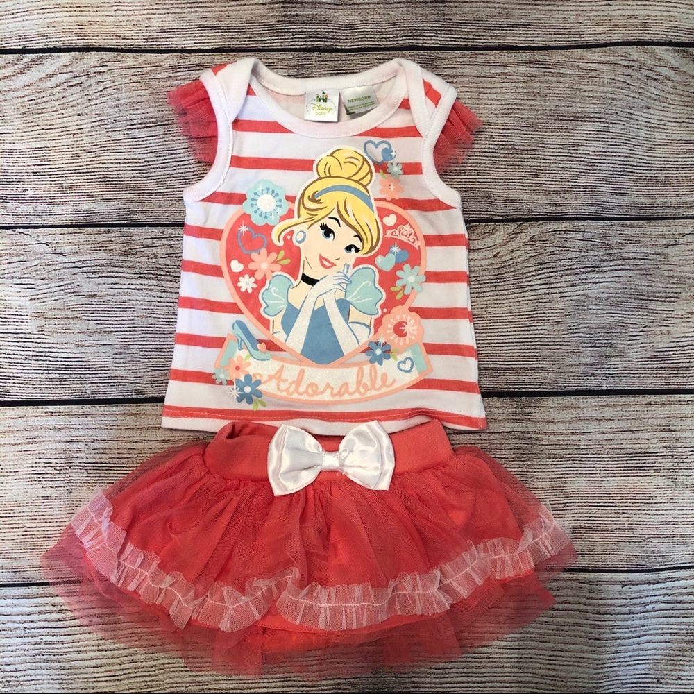 (20% OFF 4+) A43 Disney Cinderella tutu set; NB